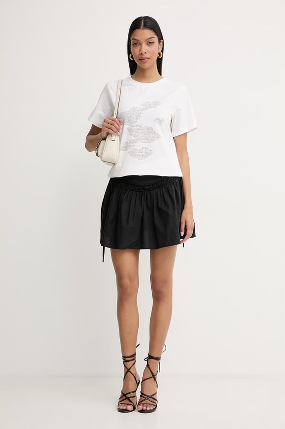 Pinko spódnica bawełniana 106830.A2LD czarny SS26