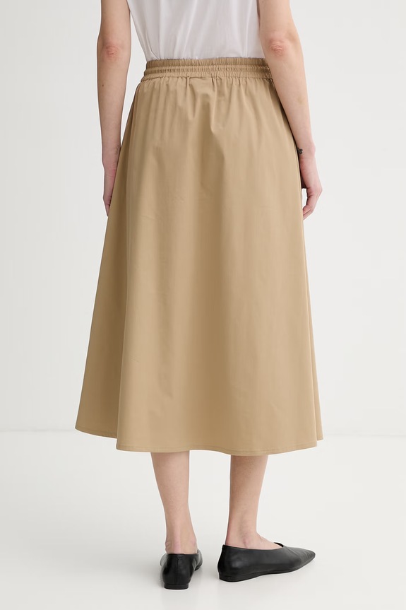 Ρούχα Marc O'Polo φούστα με βαμβάκι 5000008211 μπεζ