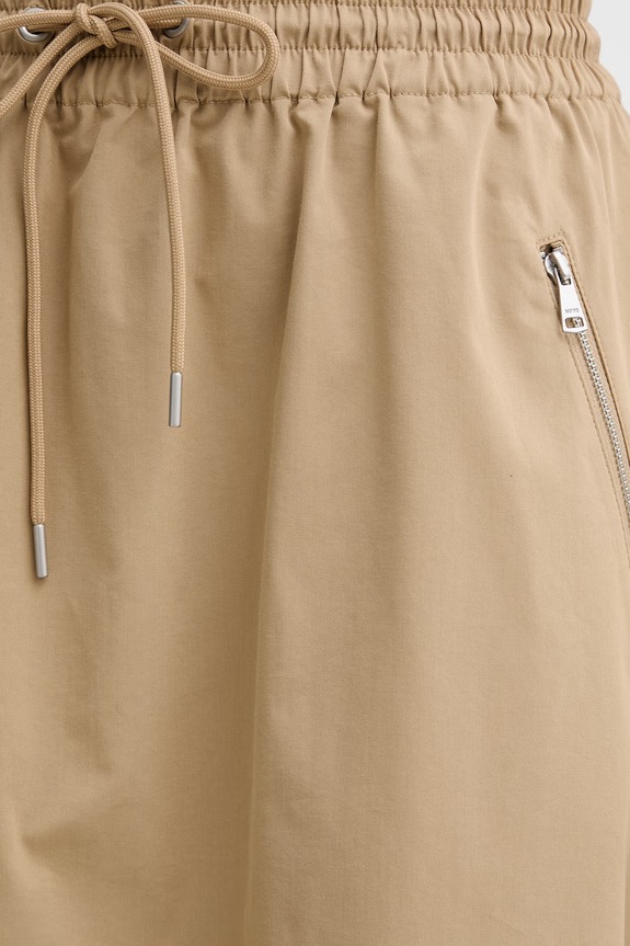 Marc O'Polo φούστα με βαμβάκι μπεζ 5000008211
