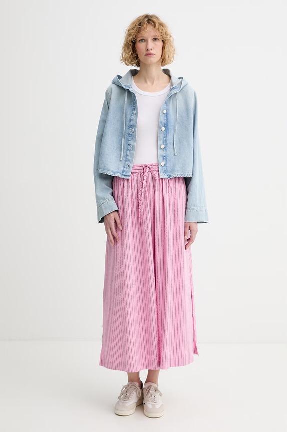 Marc O'Polo φούστα με βαμβάκι 5000009638 ροζ SS26