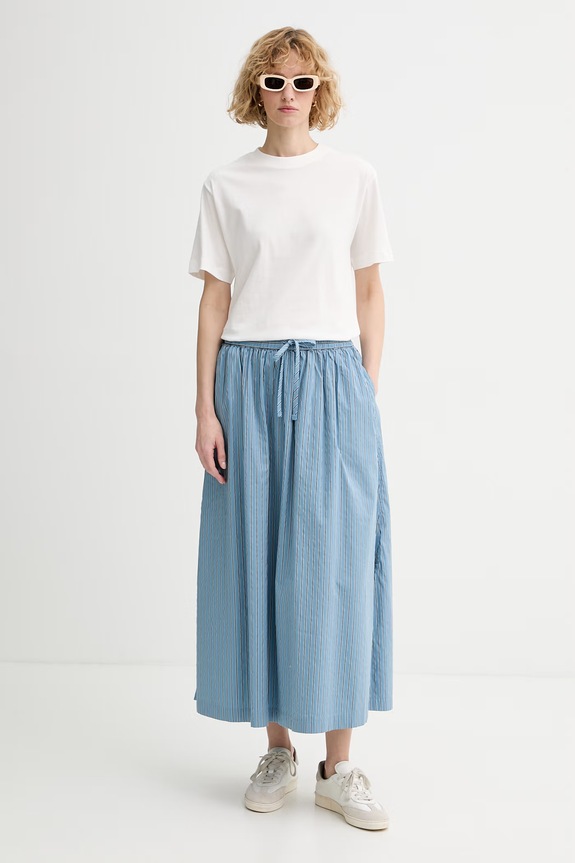 Marc O'Polo φούστα με βαμβάκι 5000009638 μπλε SS26