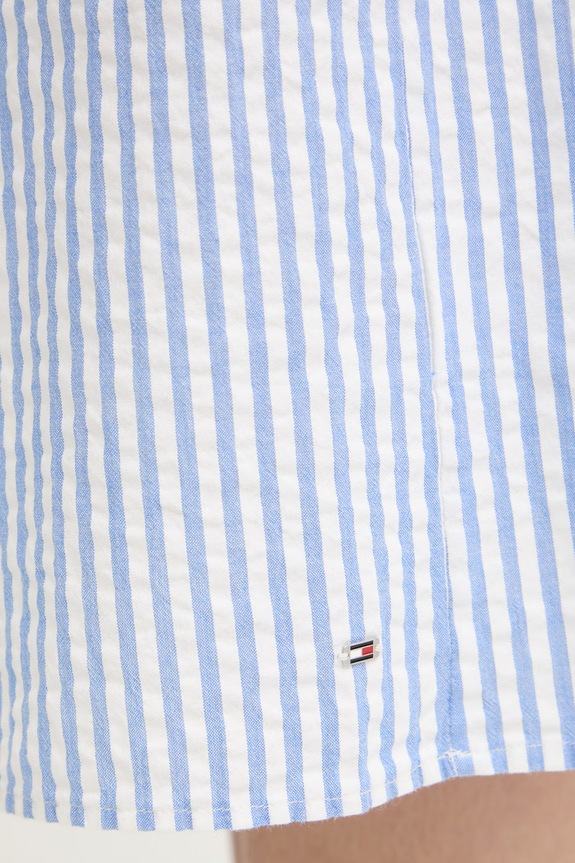 Tommy Hilfiger suknja od pamuka SUMMER WW0WW50547 plava