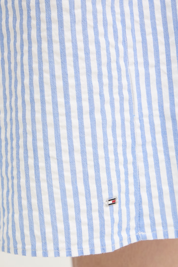 Tommy Hilfiger suknja od pamuka SUMMER WW0WW50547 plava