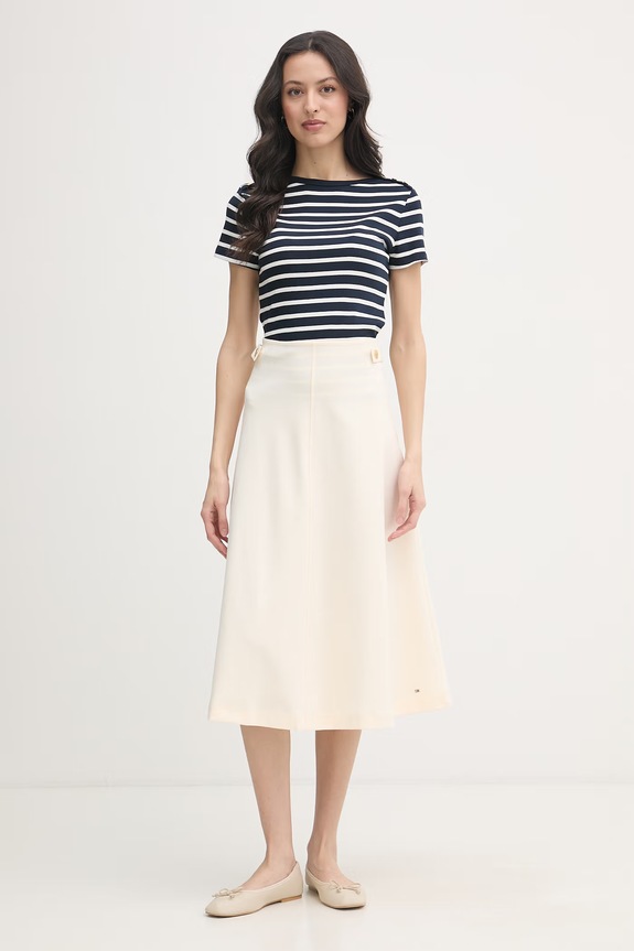 Tommy Hilfiger spódnica WW0WW47886 beżowy SS26