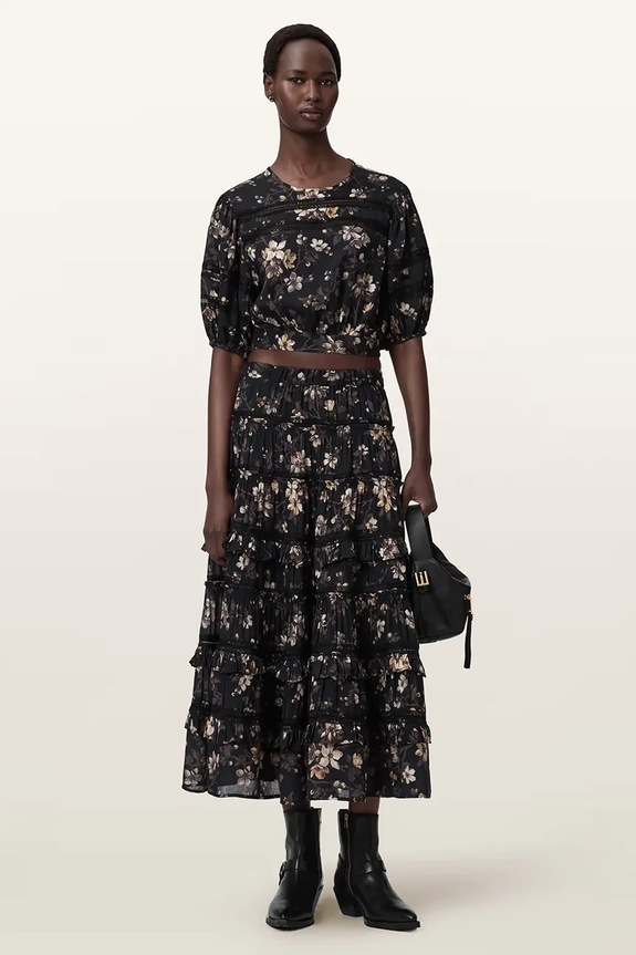 Oblačila Krilo AllSaints TALIA W009RE črna