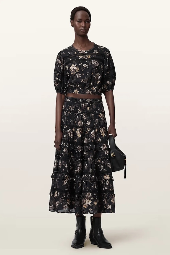 Oblačila Krilo AllSaints TALIA W009RE črna