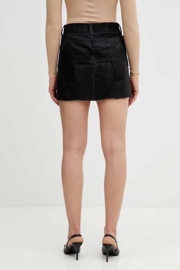 Abbigliamento VETEMENTS gonna di jeans WE76DK349B5 nero