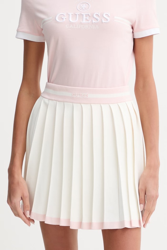 Guess spódnica plisowana GABRY beżowy V6GD04.Z0649