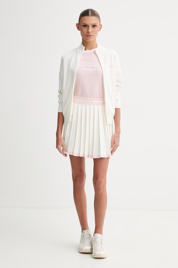 Guess spódnica plisowana GABRY V6GD04.Z0649 beżowy SS26