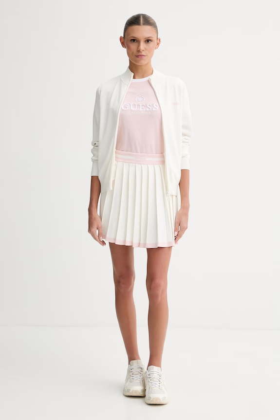 Guess spódnica plisowana GABRY V6GD04.Z0649 beżowy SS26