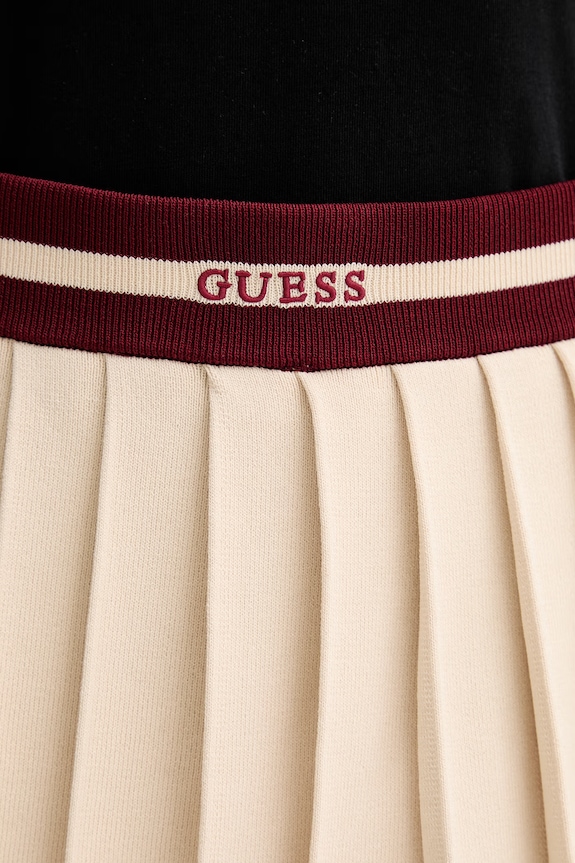 Guess spódnica plisowana GABRY beżowy V6GD04.Z0649