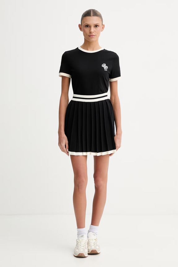 Skladaná sukňa Guess GABRY V6GD04.Z0649 čierna SS26