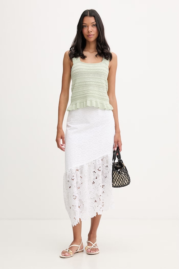Guess sukně bavlněná SHARON W6GD40.W1882 béžová SS26