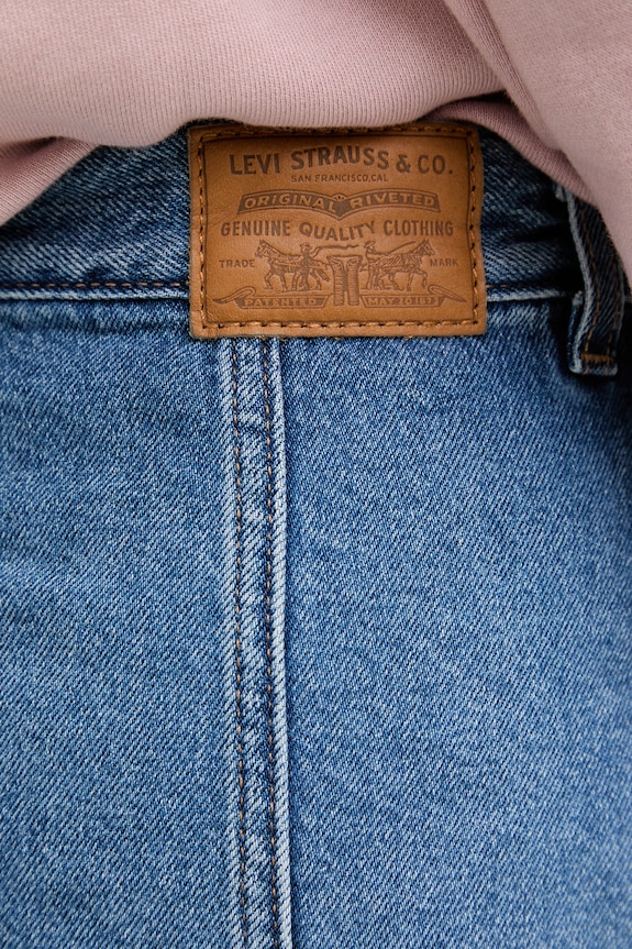 Levi's spódnica bawełniana niebieski 005NA