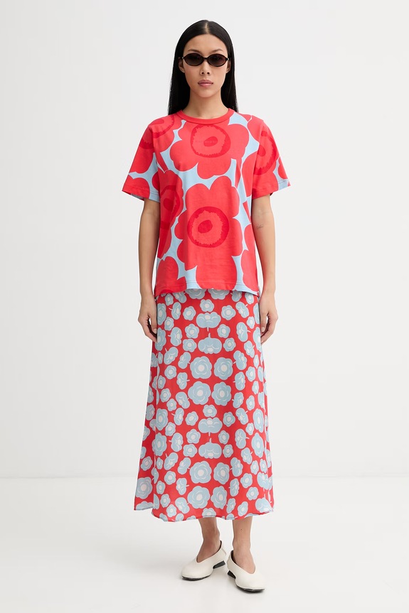 Marimekko sukňa 095228 červená SS26