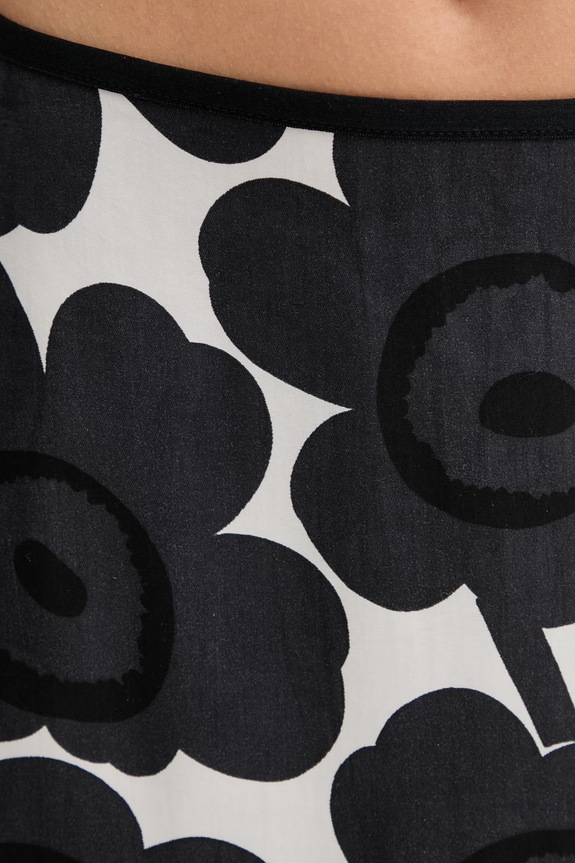 Marimekko sukňa s lyocellom čierna 095148