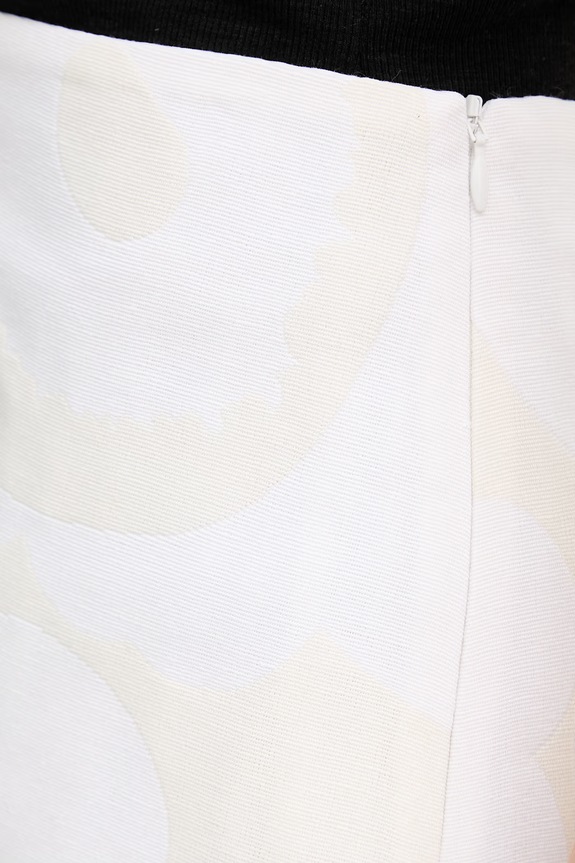 Marimekko sukňa s bavlnou béžová 095400