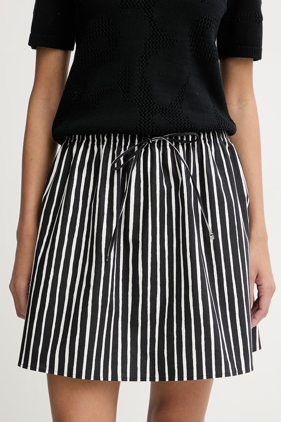 Marimekko fustă de bumbac negru 095234