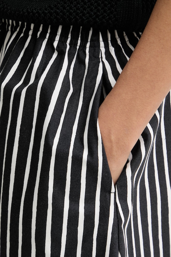 Marimekko fustă de bumbac negru 095234