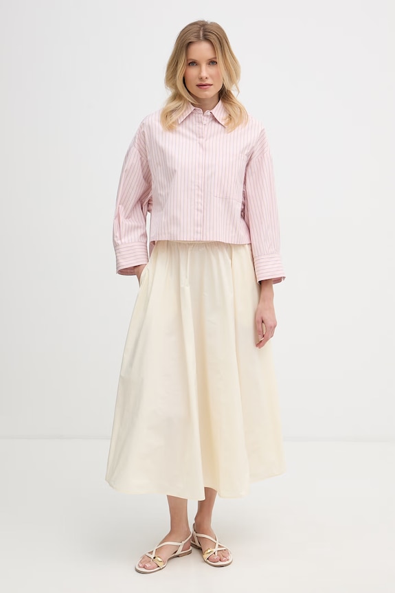 Max&Co. φούστα MCOBEVANDA 2616101084200 μπεζ SS26