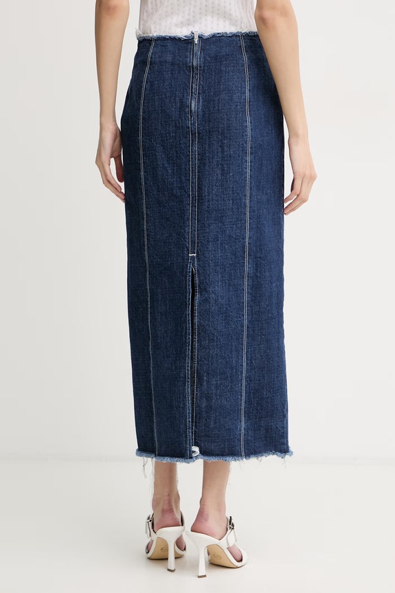 Îmbrăcăminte Max&Co. fustă cu crăpătură din denim MCLLUGLIO 2618101022200 bleumarin