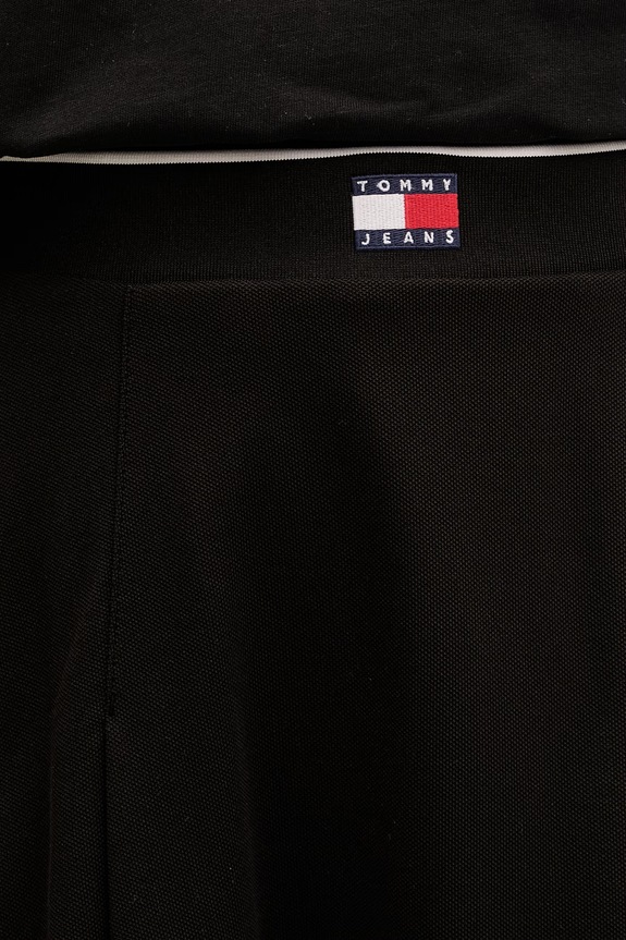 Tommy Jeans spódnica z bawełną czarny DW0DW22296