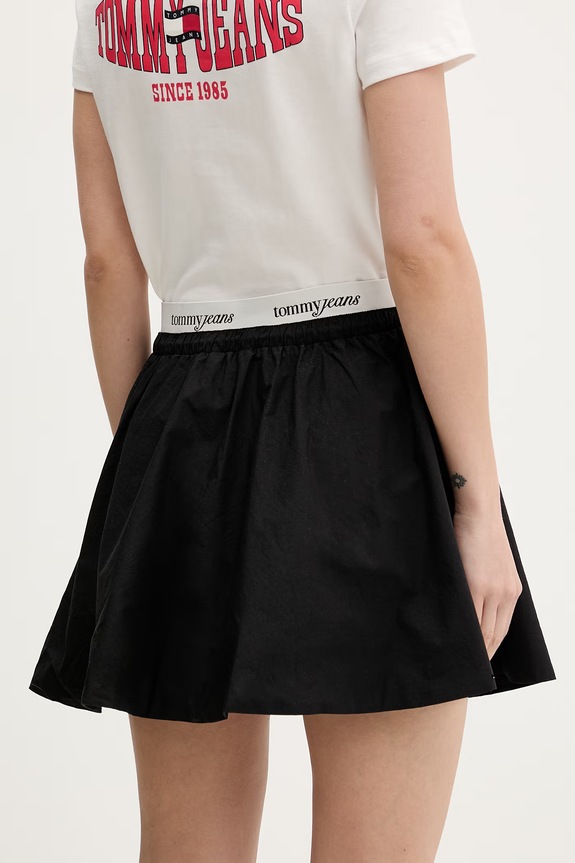 Odzież Tommy Jeans spódnica bawełniana DW0DW22299 czarny