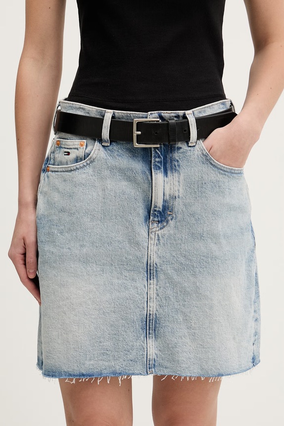 Tommy Jeans spódnica jeansowa niebieski DW0DW22716