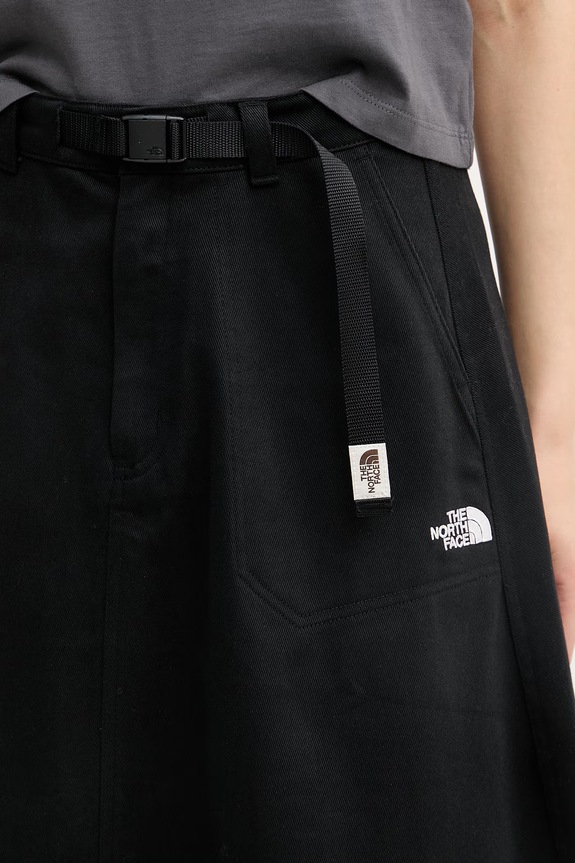 The North Face spódnica bawełniana Twill czarny NF0A8DWYKY41