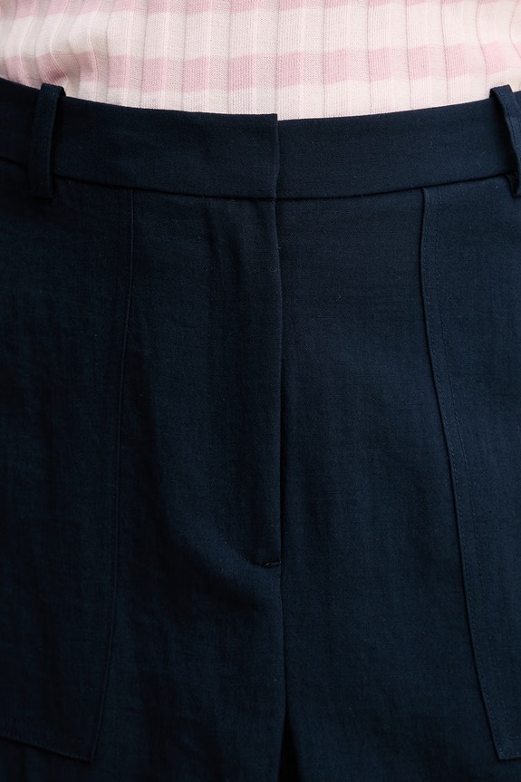 Tommy Hilfiger φούστα με βισκόζη σκούρο μπλε WW0WW49673