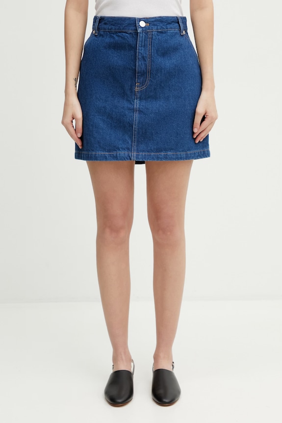 Maison Kitsuné пола от деним син QW01501WD4023