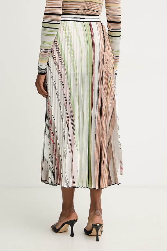 Oblečenie Missoni skladaná sukňa s viskózou DS26SH10.BK01GP béžová