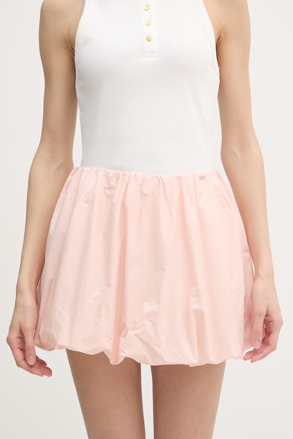 Gaudi spódnica bawełniana różowy 611FD75006