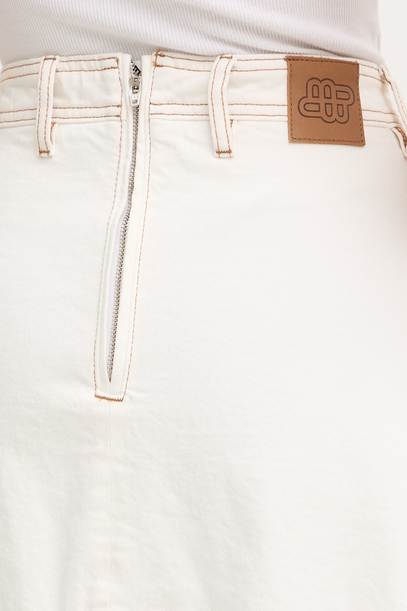 MUNTHE fustă denim BRAYLIN bej 261123826103