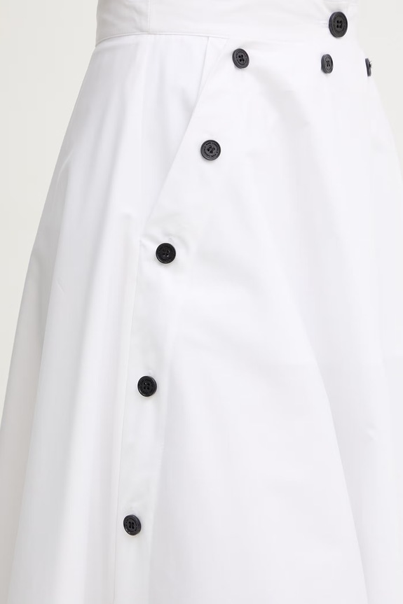 Karl Lagerfeld spódnica bawełniana biały B2W12004