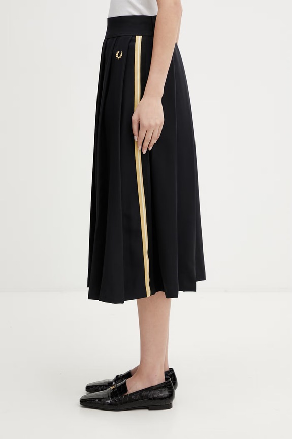 Fred Perry rakott szoknya E2107 fekete SS26