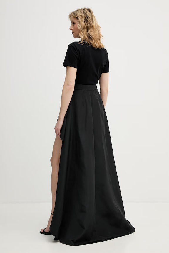Asymetrická sukňa Karl Lagerfeld Studio B2W12032 čierna SS26
