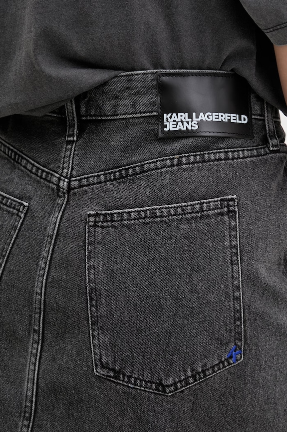 Karl Lagerfeld Jeans spódnica jeansowa B2W12021 szary