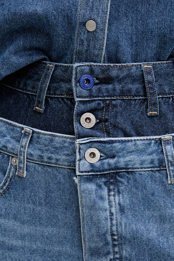 Karl Lagerfeld Jeans spódnica jeansowa niebieski B2W12025