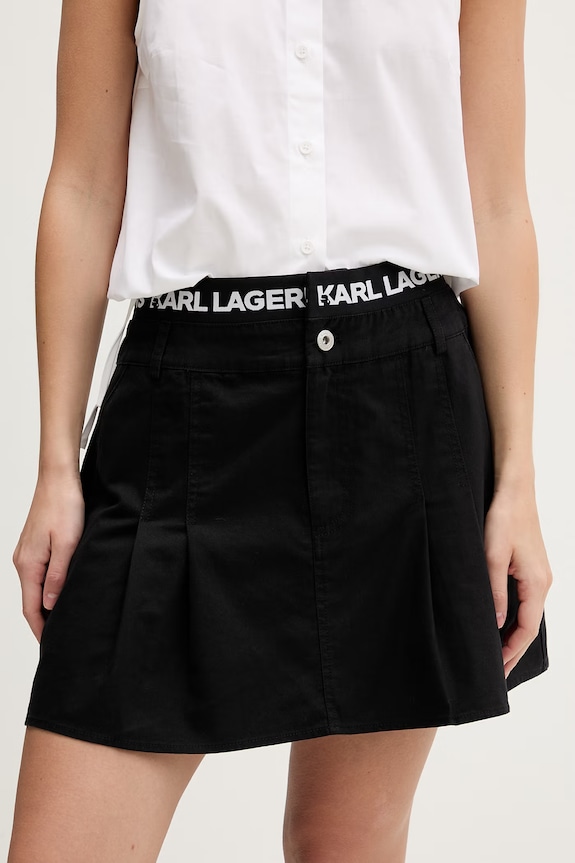 Karl Lagerfeld Jeans spódnica jeansowa casual czarny B2W12029