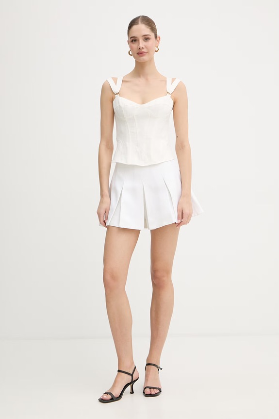 Bardot gonna pantalone in lino 59836PB2 beige SS26