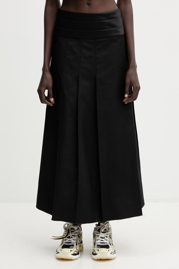 Undercover SKIRT gonna in cotone nero UP1F1602
