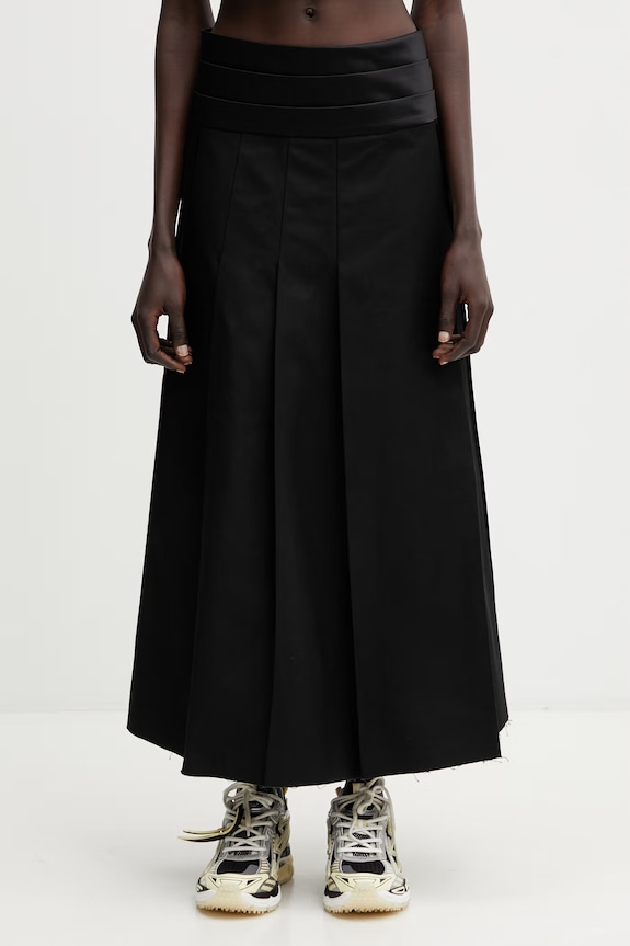 Undercover SKIRT gonna in cotone nero UP1F1602
