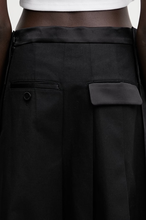 Undercover SKIRT gonna in cotone nero UP1F1602
