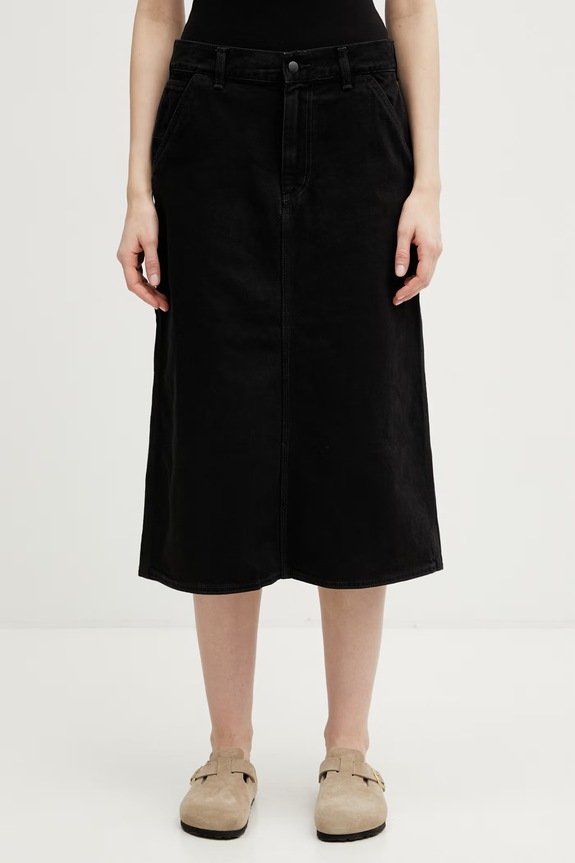 Carhartt WIP W' Single Knee Skirt spódnica jeansowa czarny I034224.8906
