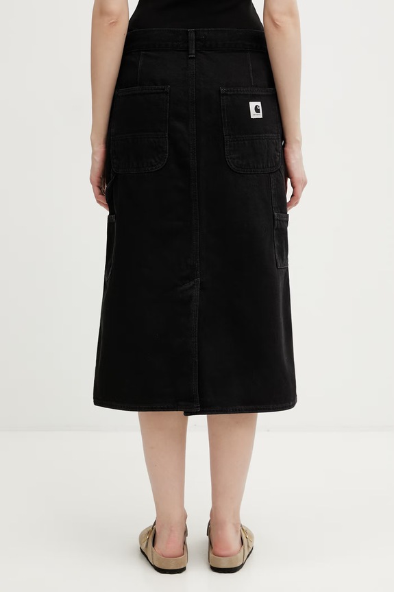Odzież Carhartt WIP W' Single Knee Skirt spódnica jeansowa I034224.8906 czarny