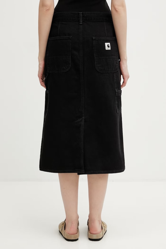 Odzież Carhartt WIP W' Single Knee Skirt spódnica jeansowa I034224.8906 czarny