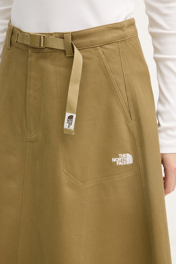 The North Face spódnica jeansowa Twill zielony NF0A8DWY2EL1