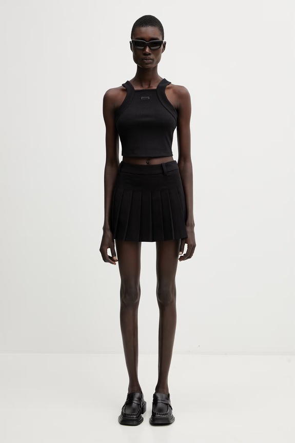 WRSTBHVR Nuria pleated skirt with wool blend W6726AM.3455 black