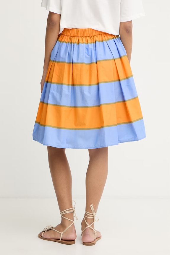 Îmbrăcăminte Marimekko fustă de bumbac 095622 portocaliu